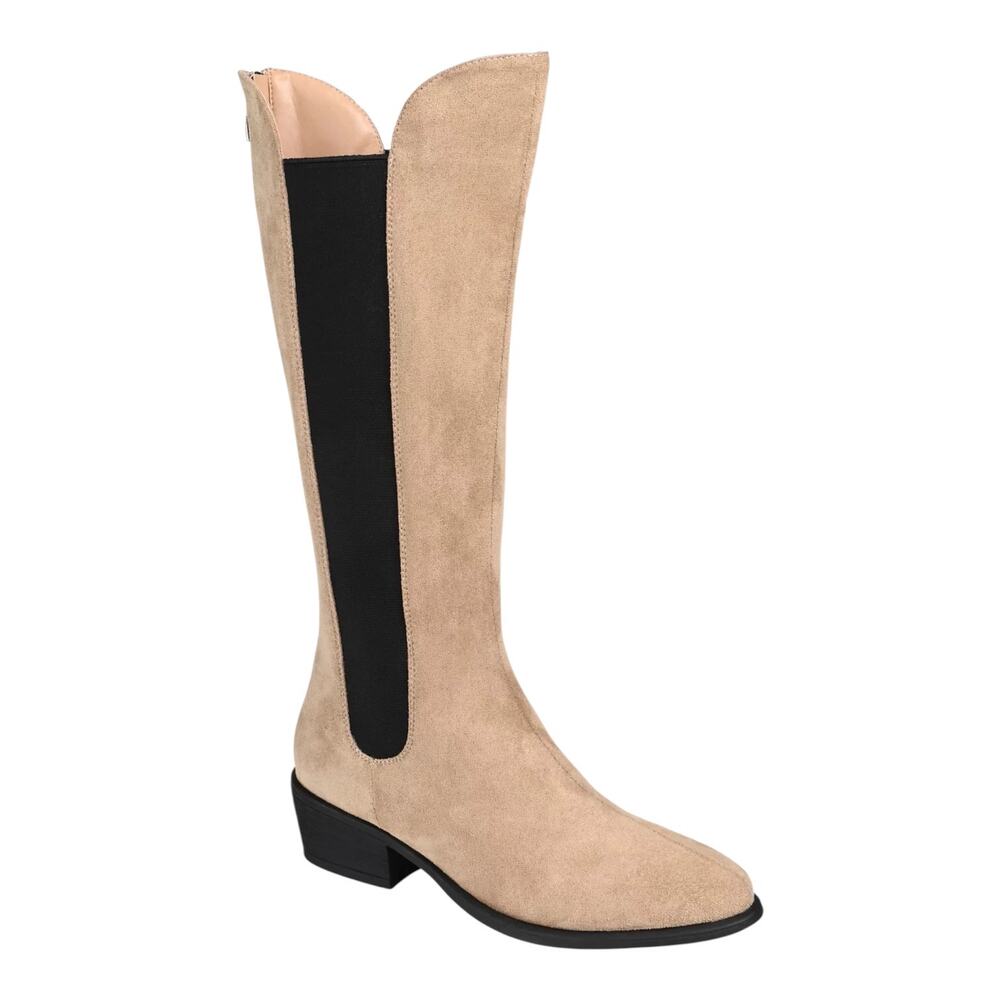 Journee Women's Celesst Knee High Boots Taupe Size 8